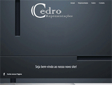 Tablet Screenshot of cedrorepresentacoes.com